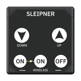 Fyrkantig panel ankarspel, svart