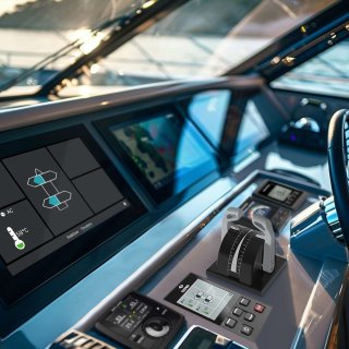 Control panel for thruster, S-Link™, dual joystick, hold function, color LCD touch