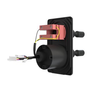 Product image of dual joystick thruster control panel, black design installation