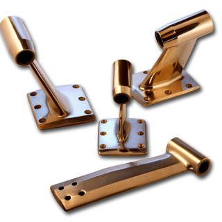 Stödlagerbock 25mm brons