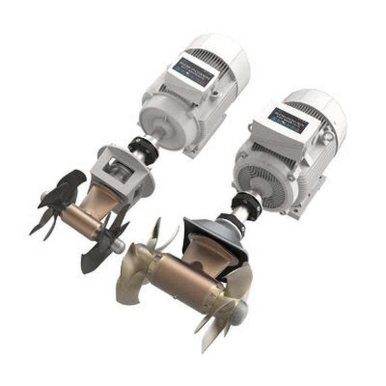 AC electric thrusters in two different sizes